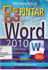 Pintar Microsoft Word 2010