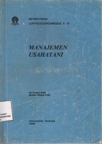 Materi Pokok Manajemen UsahaTani