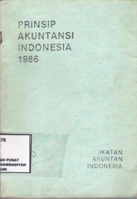 Prinsip Akuntansi Indonesia 1986