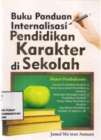 Buku Panduan Internalisasi Pendidikan Karakter Di Sekolah