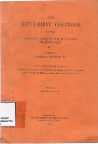 The Fifty-First YearBook
of the National sociiety For The3 Study Of education