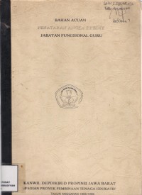 Bahan Acuan  Penataran angka Kredit
jabatan Fungsional Guru