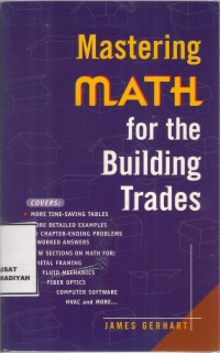 Mastering MATH for the building trades