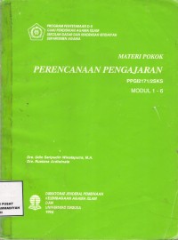 Materi Pokok 
Perencanaan Pengajaran