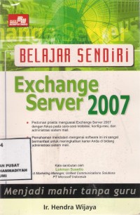 Belajar Sendiri Exchange Server 2007