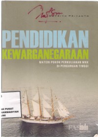 Pendidikan Kewarganegaraan 
Materi Pokok perkuliahan MKK di Perguruan tinggi