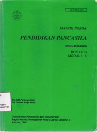 Materi Pokok 1 Pendidikan Pancasila