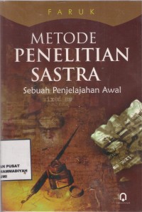 Metode Penelitian Sastra