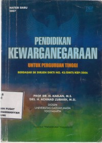 Pendidikan Kewarganegaraan Untuk Perguruan Tinggi