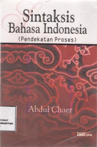 Sintaksis Bahasa Indonesia (Pendekatan proses)