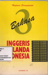 3 Bahasa Ingrris - Belanda - Indonesia