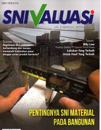 SNI Valuasi : pentingnya SNI material pada pembangunan