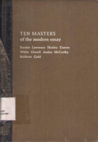 Ten Master of The Modern Essay