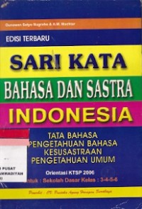 Sari Kata Bahasa Dan Sastra Indonesia