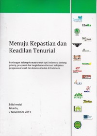 Menuju Kepastian dan Keadilan Tenural