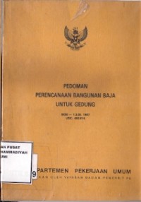 Pedoman Perencanaan Bangunan Baja Untuk Gedung