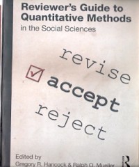 The Reviewer's Guide To Quantitative Methods In The Social Siences