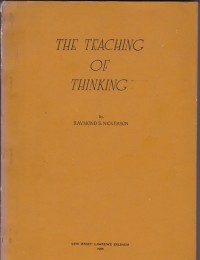 The Teaching of Thinking