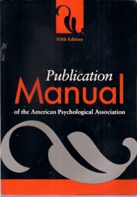 Publication Manual : of the american psychological association