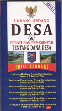 Undang-undang Desa & Peraturan Pemerintah tentang Dana Desa