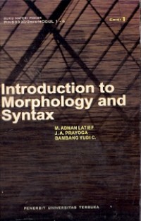 Introduction To Morphology and Syntax