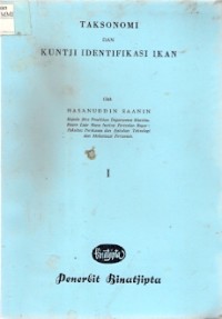 Taksonomi Dan Kuntji Identifikasi Ikan