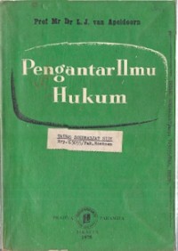 Pengantar Ilmu Hukum