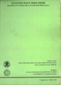 Analisis Data Sekunder Kesempatan Kerja Diluar Sektor Pertanian