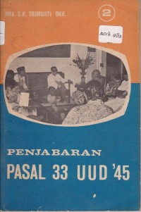 Penjabaran Pasal  33 UUD 45