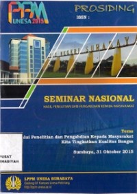 Prosiding Seminar Nasional  : hasil penelitian dan pengabdian kepada masyarakat