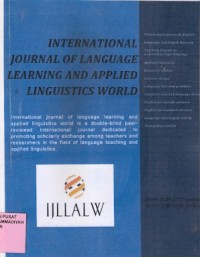 International Journal Of Language Learning And Applied Linguistics World