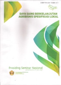 Daya Saing Berkelanjutan Agribisnis Spesifikasi Lokal : prosiding seminar nasional