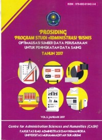 Prosiding Program Study Administrasi Bisnis : optimalisasi sumber daya perusahaan untuk peningkatan daya saing