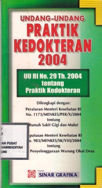 Undang-undang Praktik Kedokteran 2004