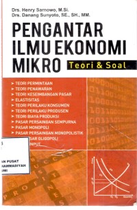 Pengantar ILmu Ekonmi Mikro