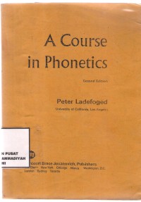 A Course in Phonetics