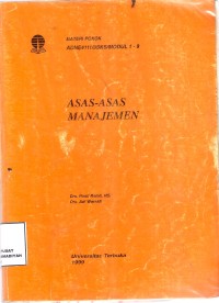 Asas-Asas manajemen