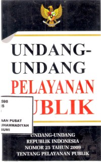 Undang-Undang Pelayanan Publik