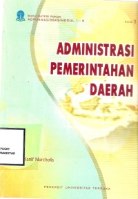 Administrasi Pemerintahan Daerah