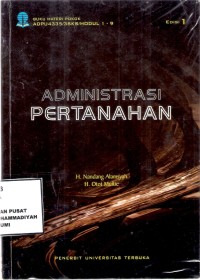 Administrasi Pertanahan