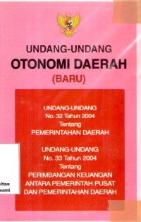 Undang-Undang Otonomi Daerah