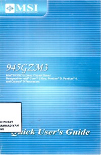 Quick user's guide (945GZM3) intel