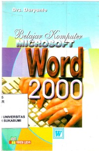 Belajar Komputer Microsoft Word 2000