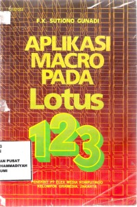 Aplikasi Macro Pada Lotus 123