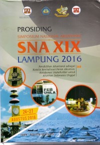 Prosiding Simposium Nasional Akuntansi SNA XIX