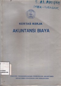 Kertas Kerja Akuntansi Biaya