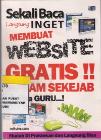 Membuat Website Gratis ! Dalam Sekejab Tanpa Guru : sekali baca langsung inget