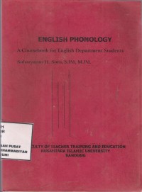 English Phonology : a coursebook for english department students