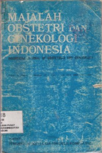 Majalah Obstetri Dan Ginekologi Indonesia : indonesian journal of obstetrics and gynecology