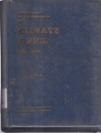 Proceedings Of The Symposium Climate & Rice